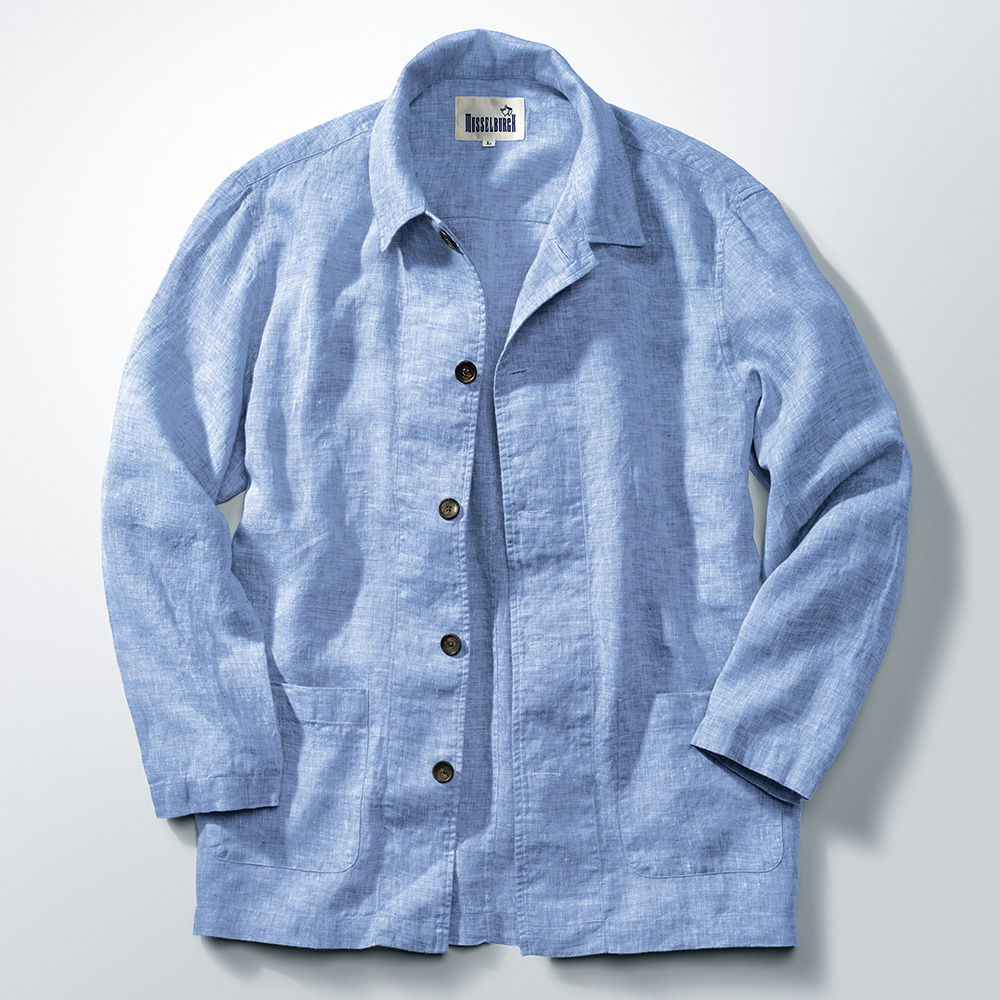 ヨーロピアンリネン･軽量カバーオール