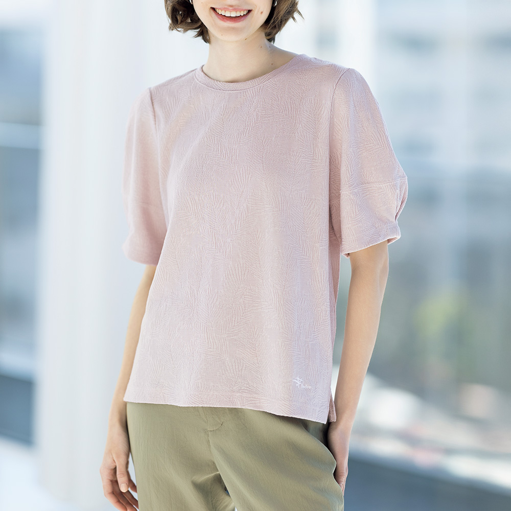 ボタニカルジャカードTシャツ