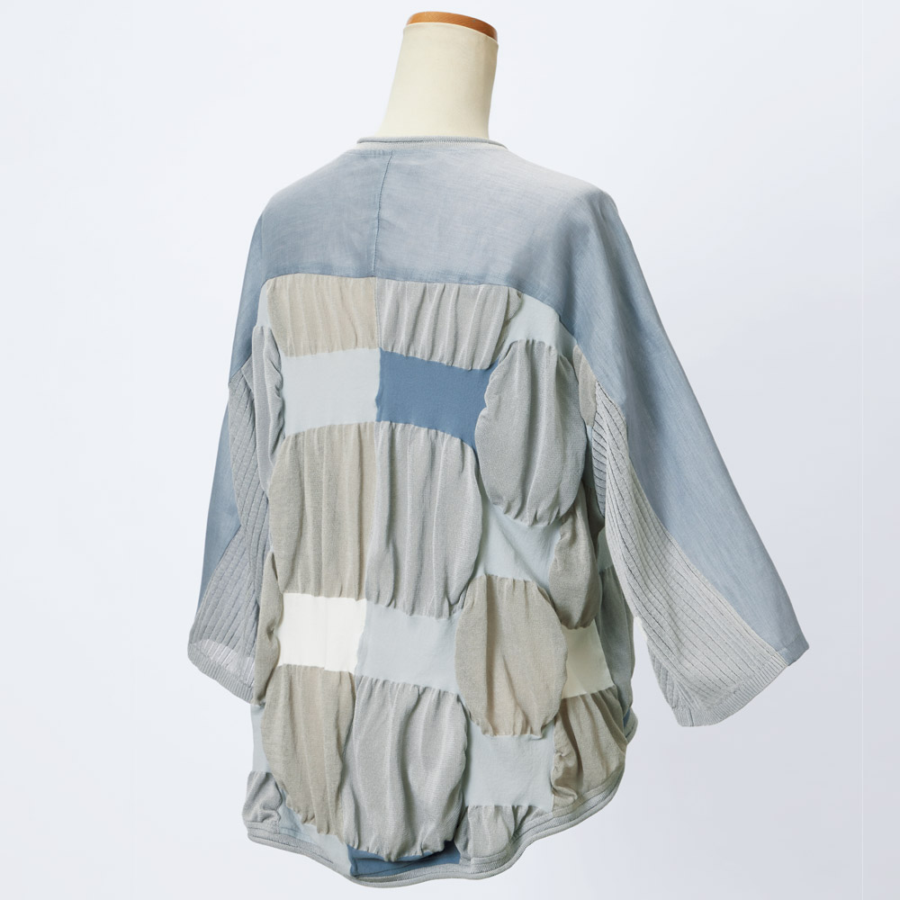 インターシャ編みデザインカーディガン