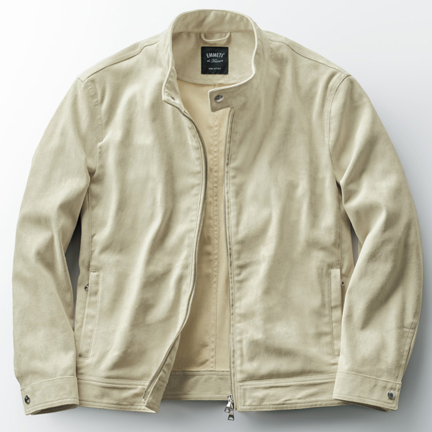 ストレッチレザーブルゾン／JURI