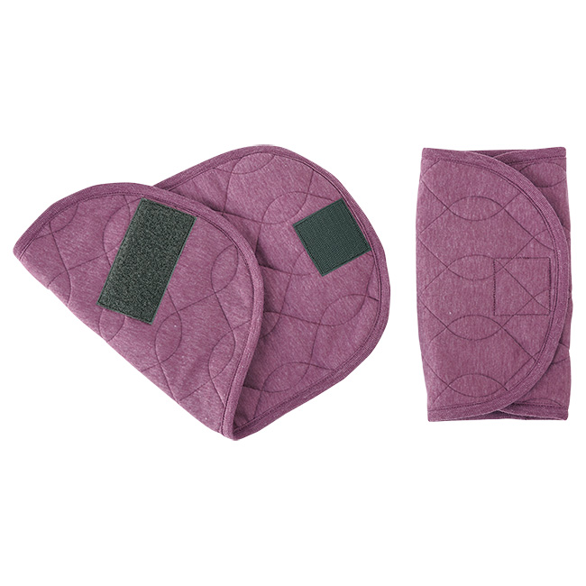 ウールキルトの薄手のレッグウォーマー／2組セット