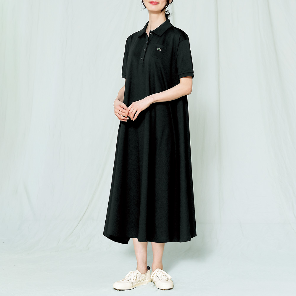 鹿の子半袖ポロワンピース/当社限定モデル