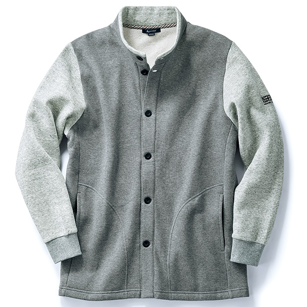 裏起毛･スタンドカラーリラックスブルゾン