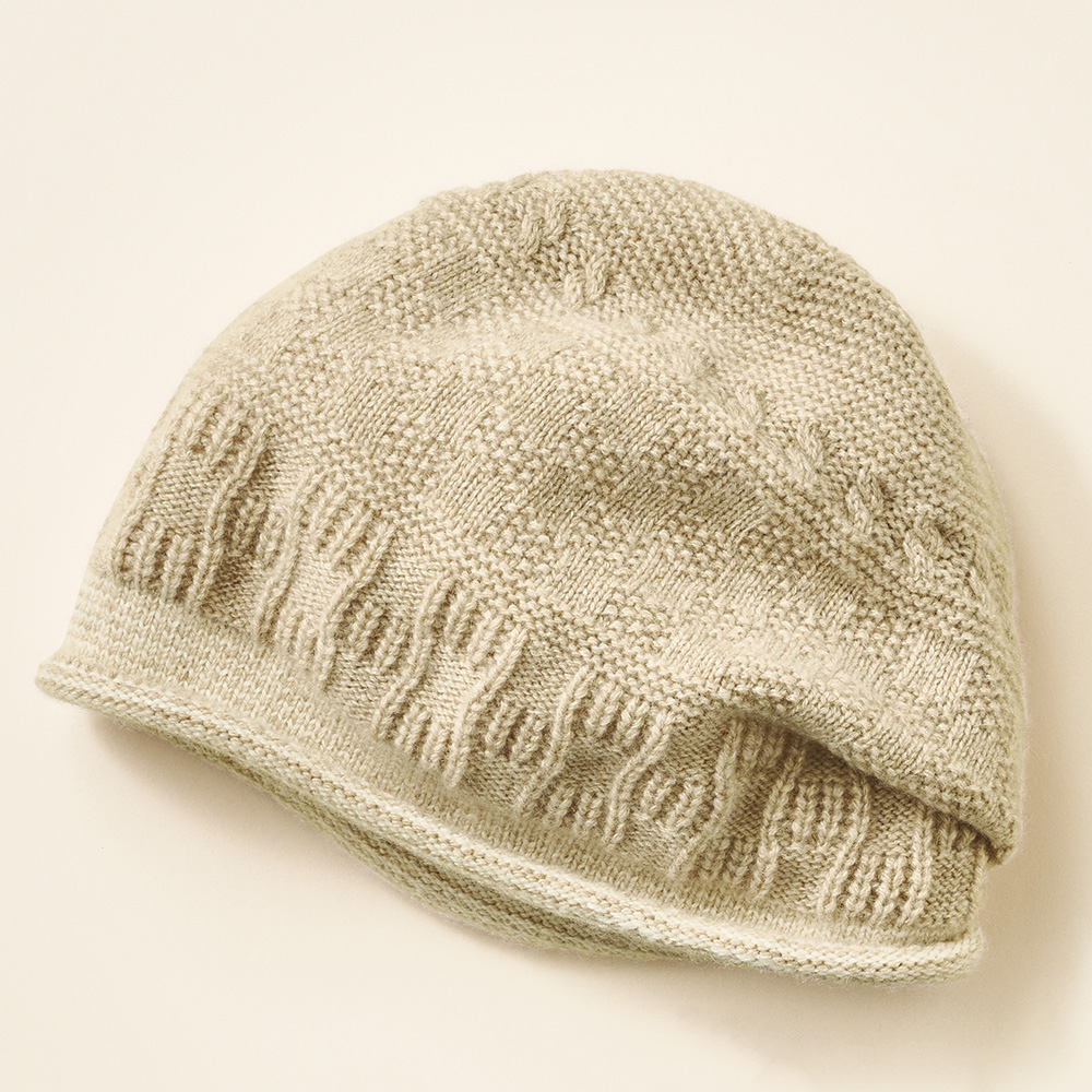 カシミヤニット帽子