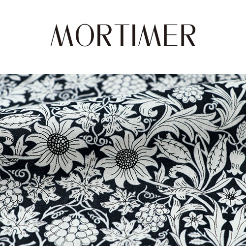 リバティプリント七分袖ワンピース