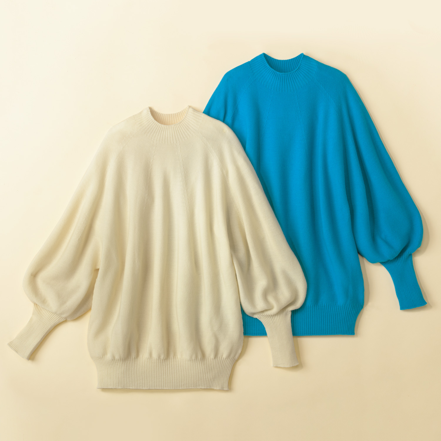 ガーター編みプルオーバー