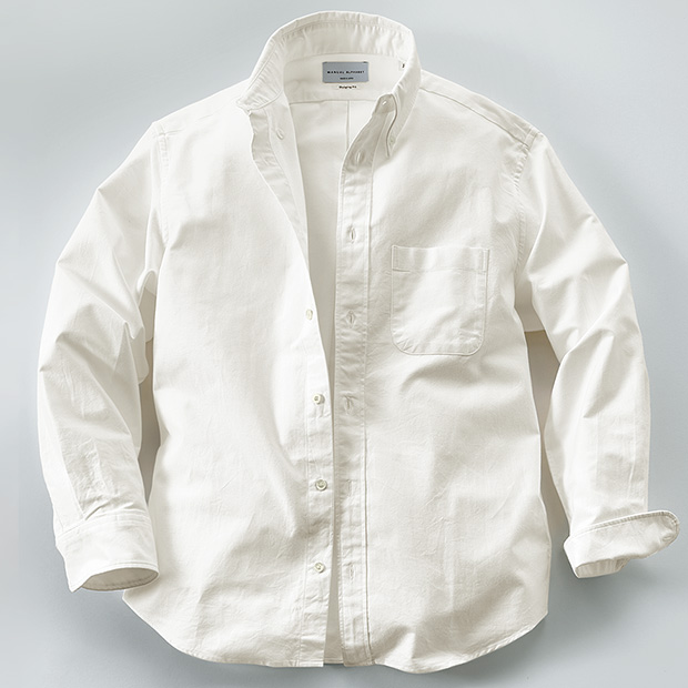 スーピマオックス･ボタンダウンシャツ／バルジングフィット