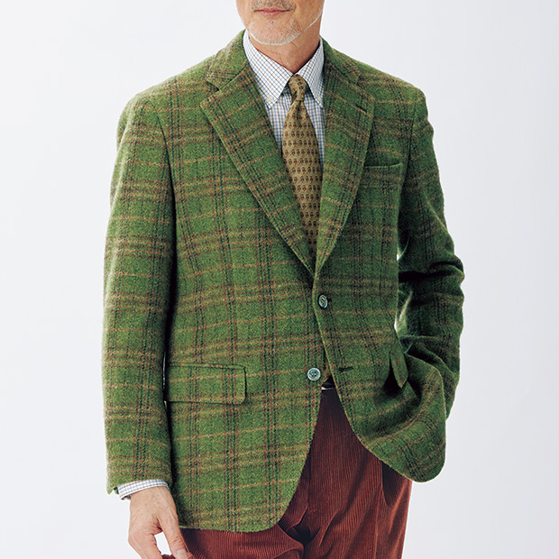 尾州ウール･軽やかツイードジャケット