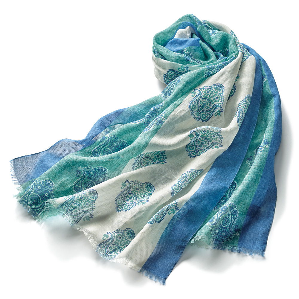 プリンテッドストール ペイズリー柄