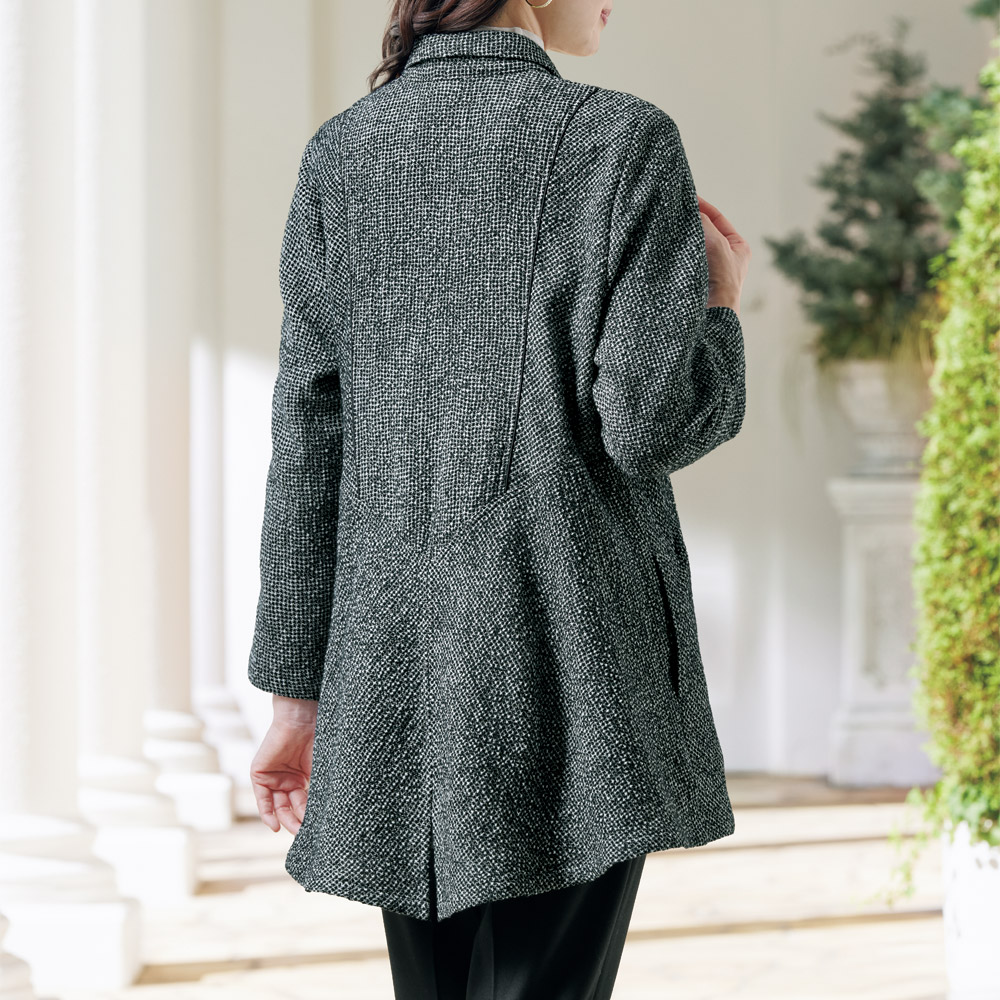 ツイードシャツジャケット