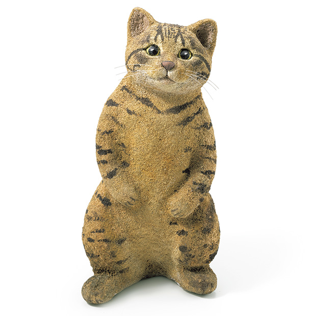 会津桐の粉人形／立ち上がり猫