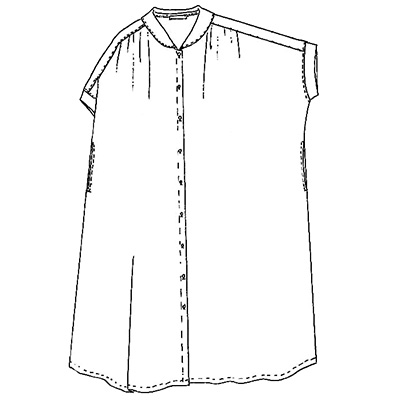 ショールカラーワンピース