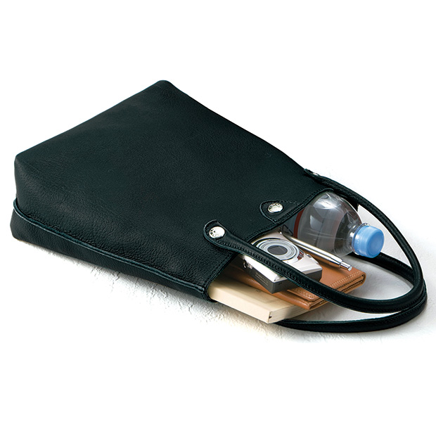 鹿革のお散歩柔らかトート／男女兼用