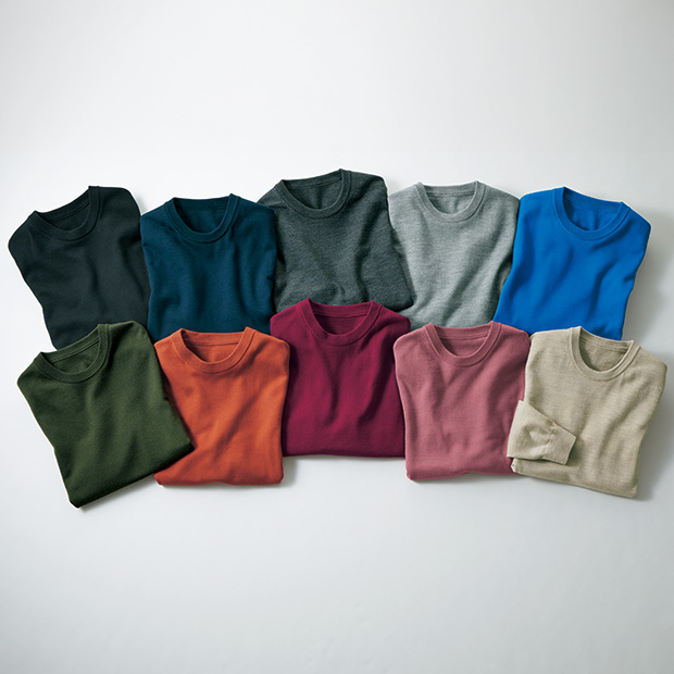 エクストラファインメリノ・クルーネックセーター