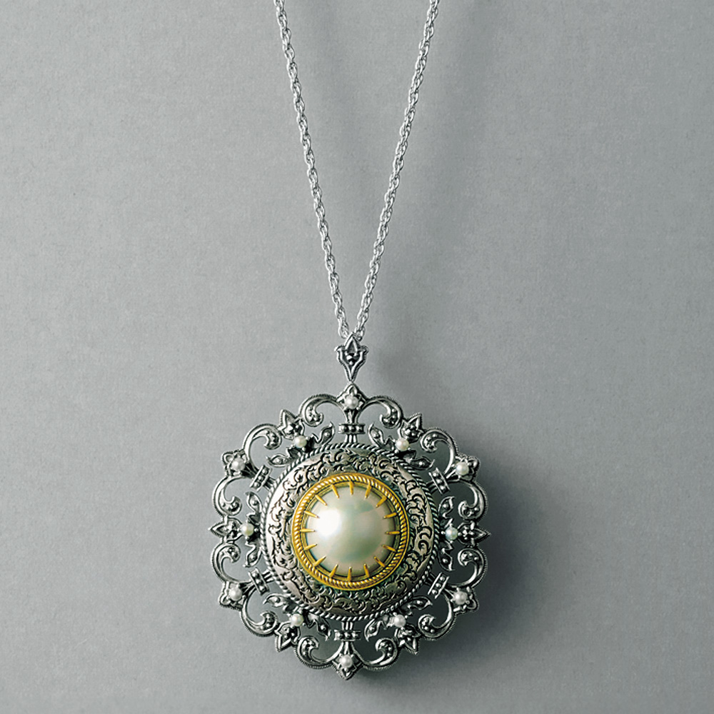 マベパールブローチ／ペンダント兼用