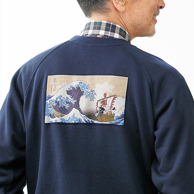北斎･広重･芳中コラボ浮世絵デザイントレーナー（浪裏）