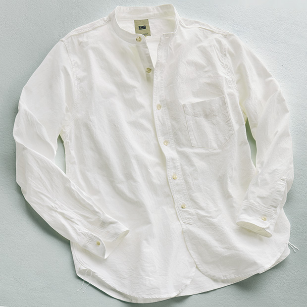 オックスバンドカラーシャツ