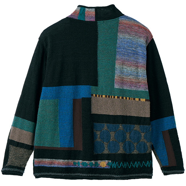 モヘヤ混ジャカードプルオーバー