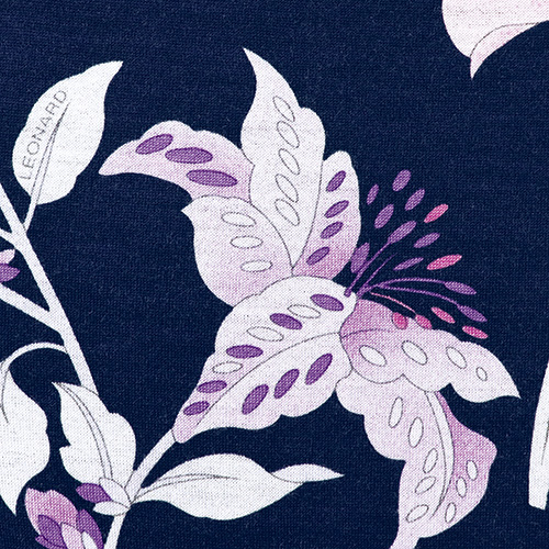 ウールシルクプリントジャージーカーディガン