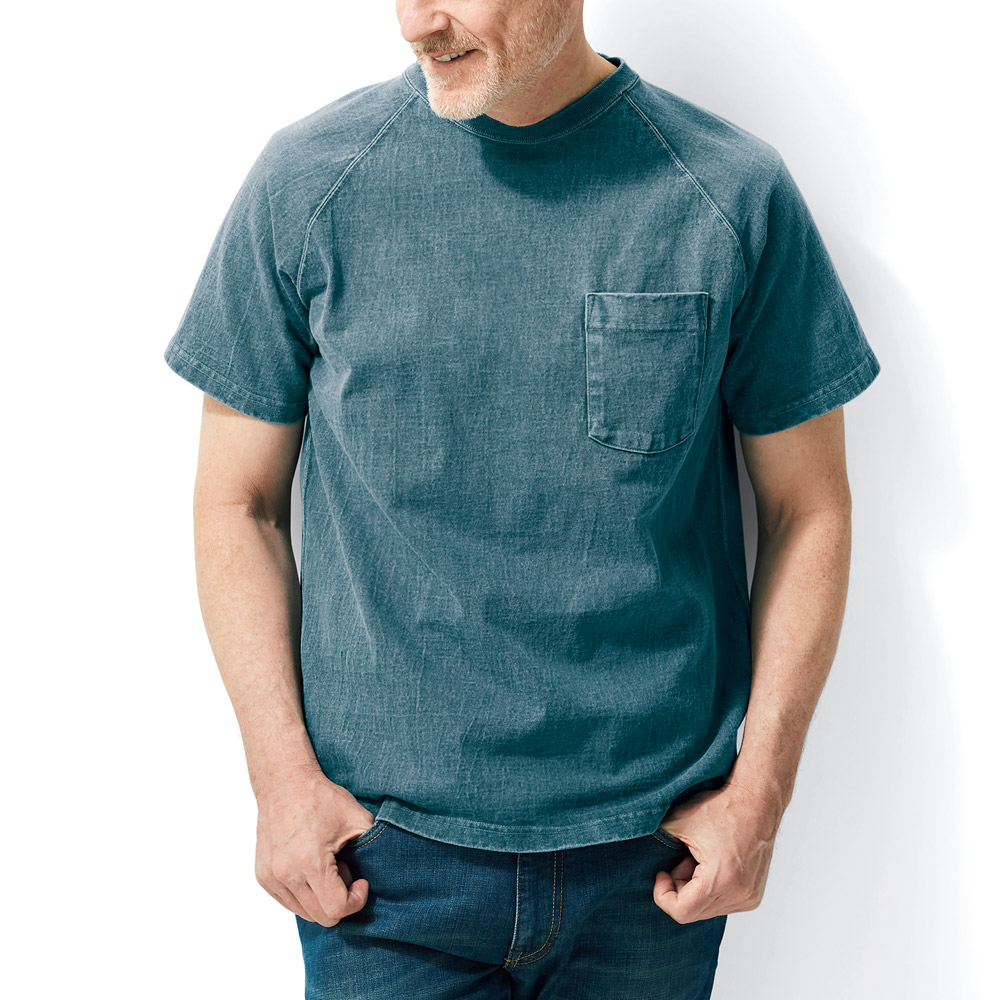 ヘビーウェイト・米綿ラグランポケットTシャツ/2色セット