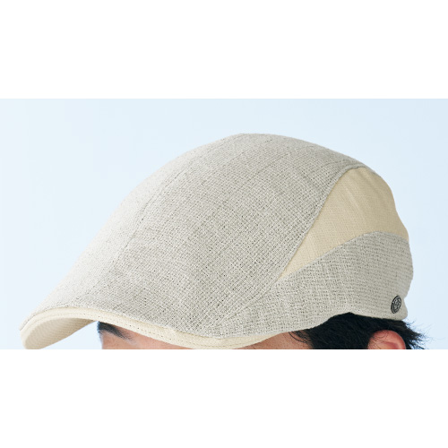 つば先が広いハンチング