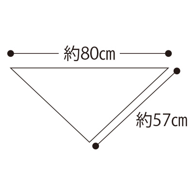 猫まみれジャカード柄・三角形スカーフ