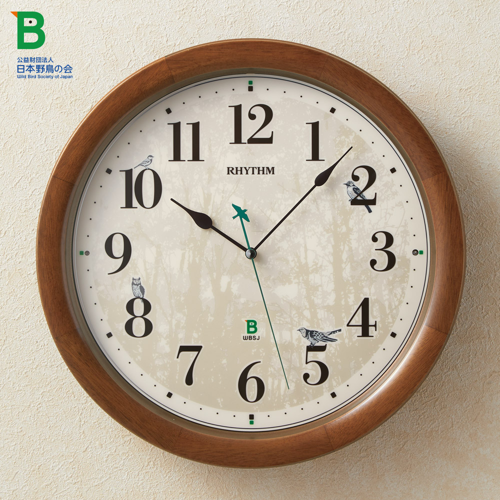 四季の野鳥の報時クロック