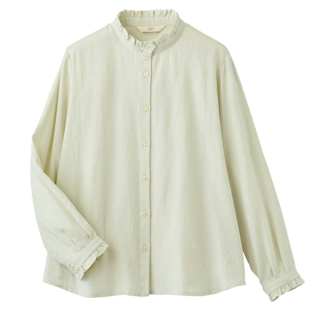 フリルカラーシャツ