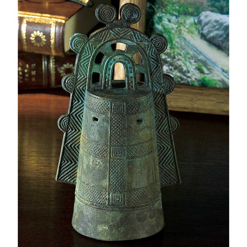 柏木美術鋳物研究所 銅鐸 古銅仕上げ ライトアップオンラインストア