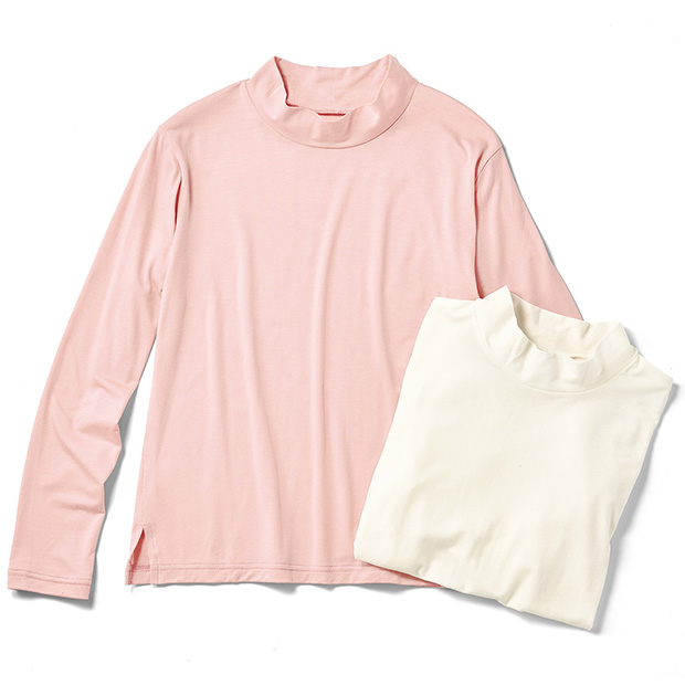 セルロース混アルガンオイルプルオーバー／2色セット