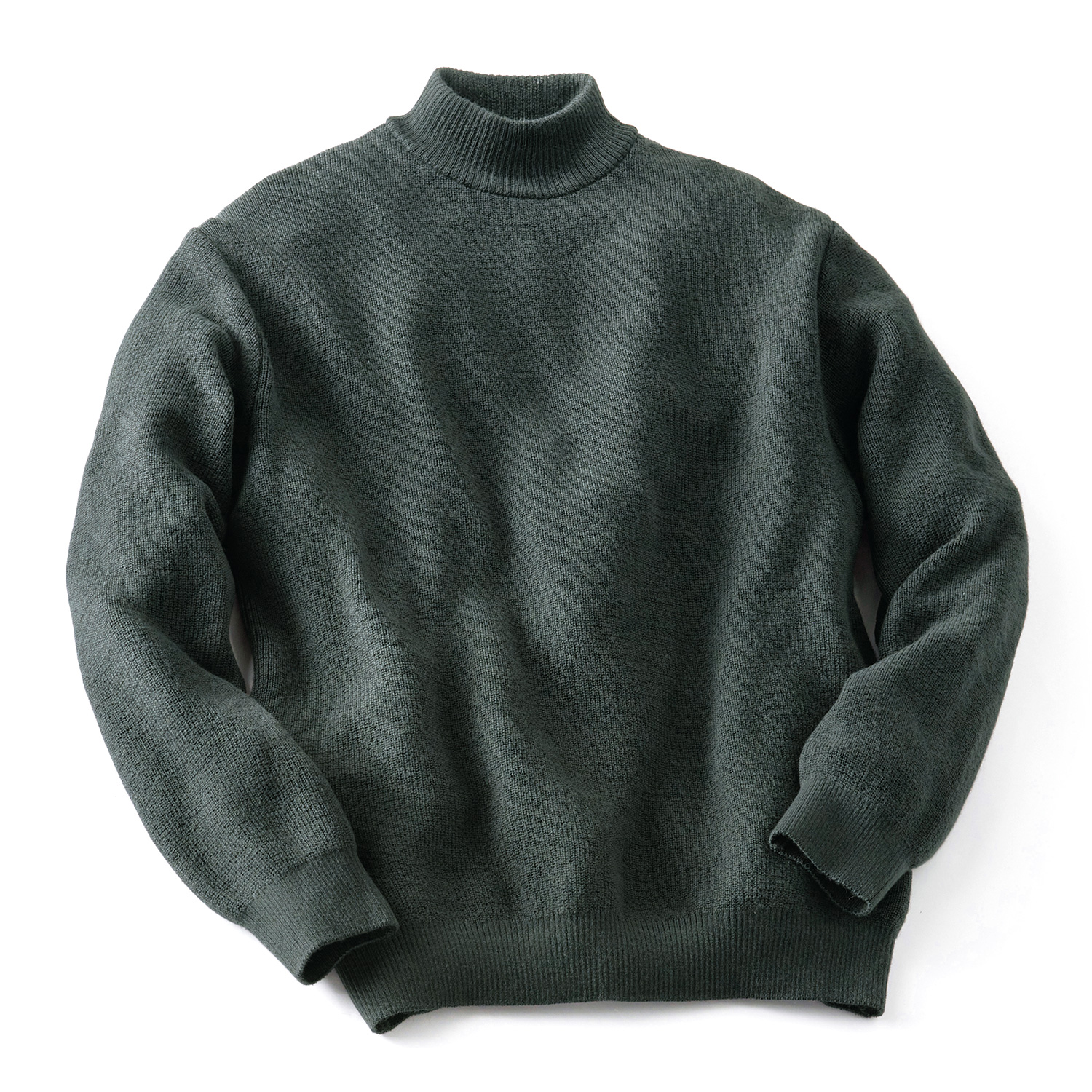 バナウォーム･畦編みハイネックセーター