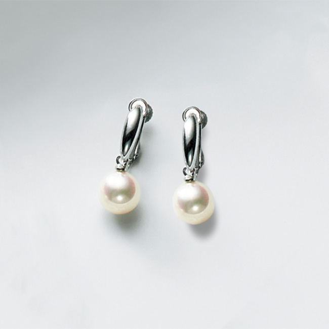 無調色･バロックパールイヤリング／当社限定