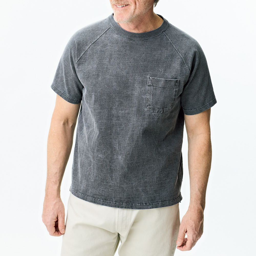 ヘビーウェイト･米綿ラグランポケットTシャツ／2色セット