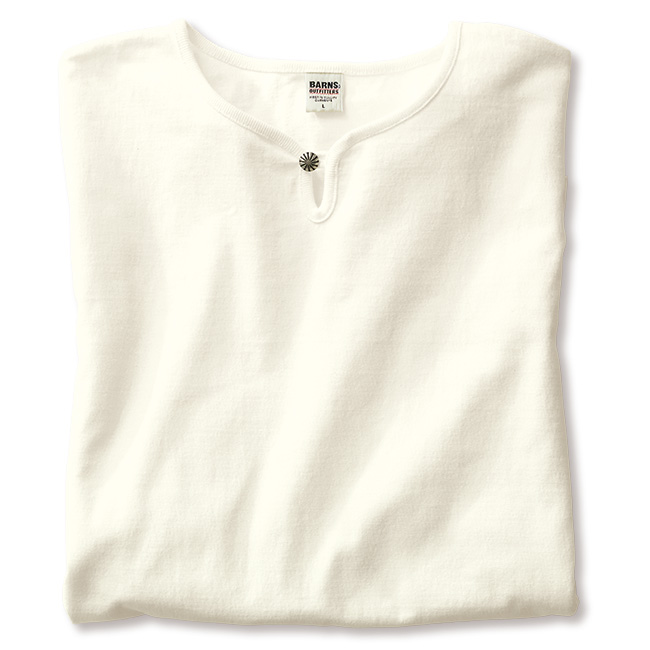 コンチョボタン･九分袖Tシャツ