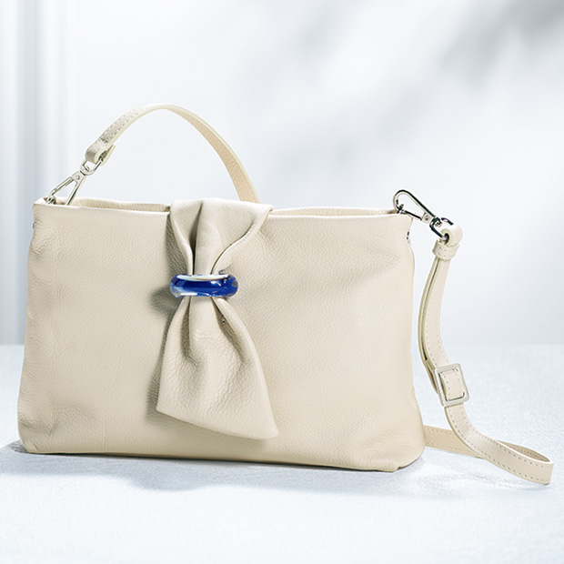 ムラーノガラスリング使いのショルダーバッグ