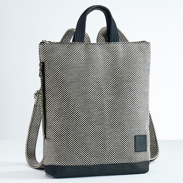 刺し子織り･手持ちもできるリュック