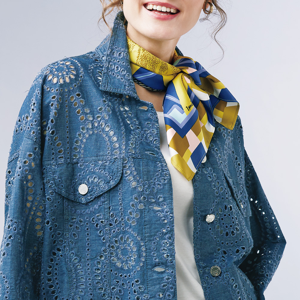 イヌイエディション シルクスカーフ 向日葵 ライトアップオンラインストア