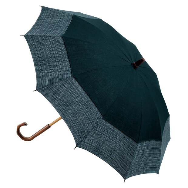 会津木綿の晴雨兼用日傘