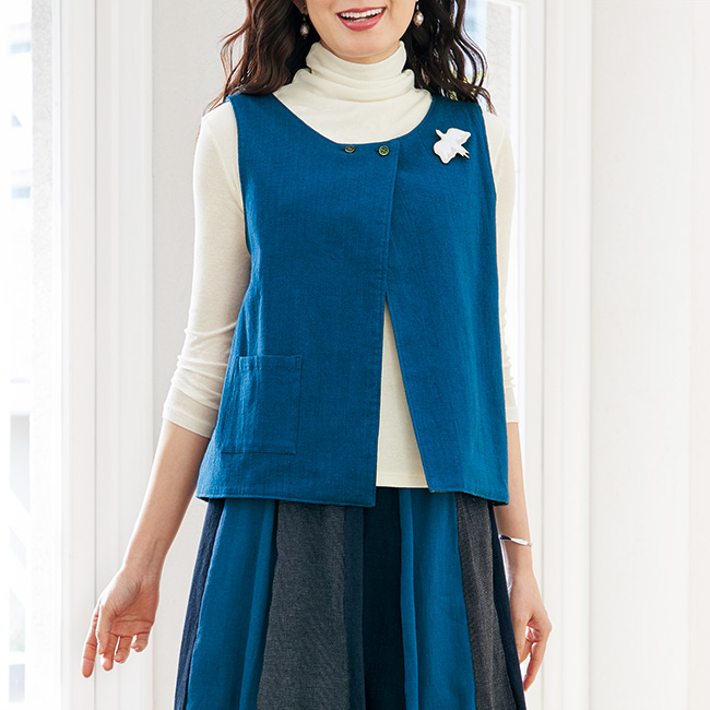 婦人用リバーシブルベスト