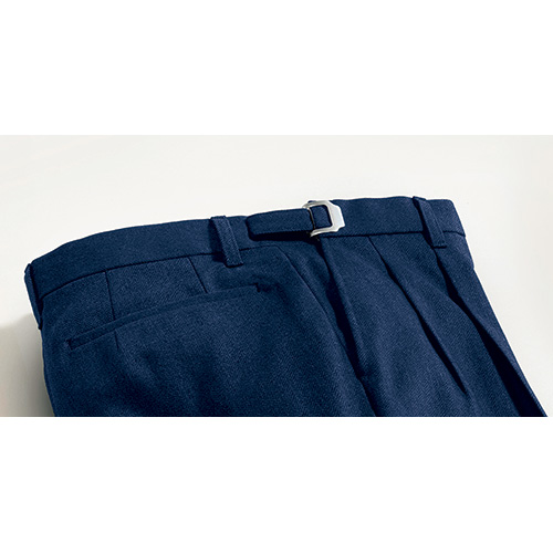 新・大人の真定番・洗えるツイードヘリンボーン撥水スラックス