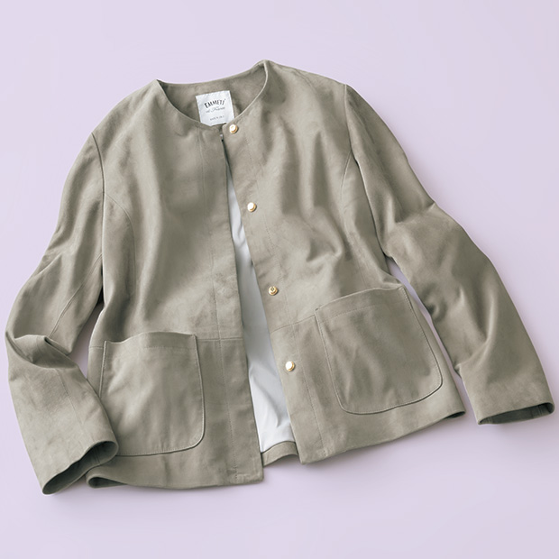 ゴートスウェードジャケット／SANDRA