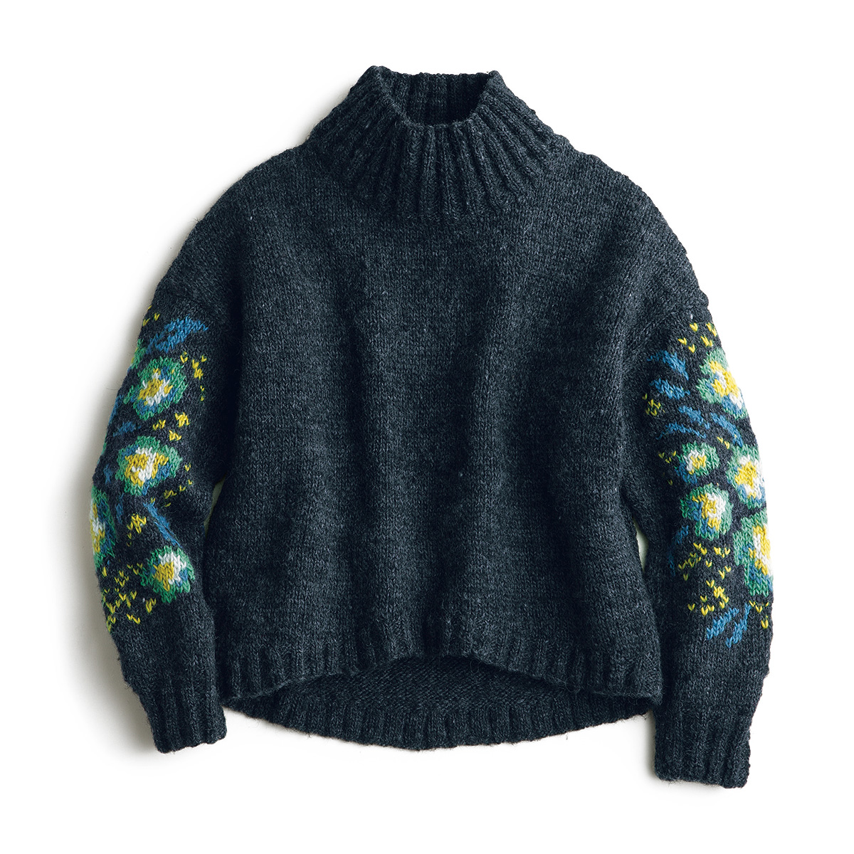 手編みウールセーター