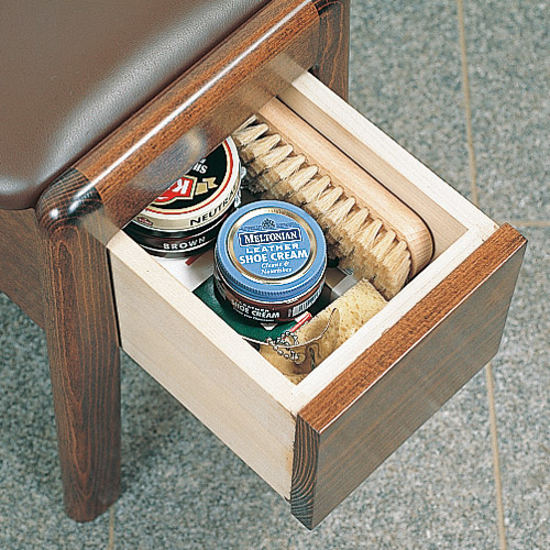 引き出し付玄関椅子