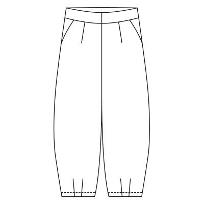 コットン混ジャカードパンツ