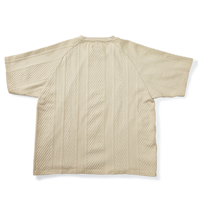 ニット風ジャカードTシャツ