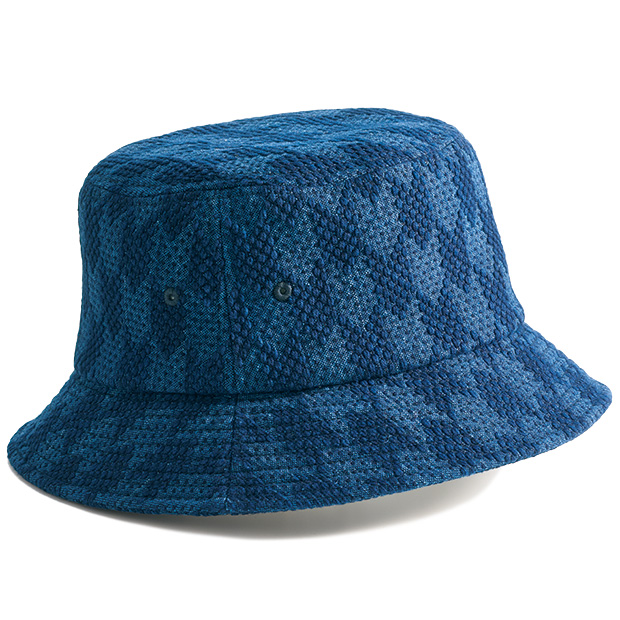 矢羽根柄･文様刺しバケットハット