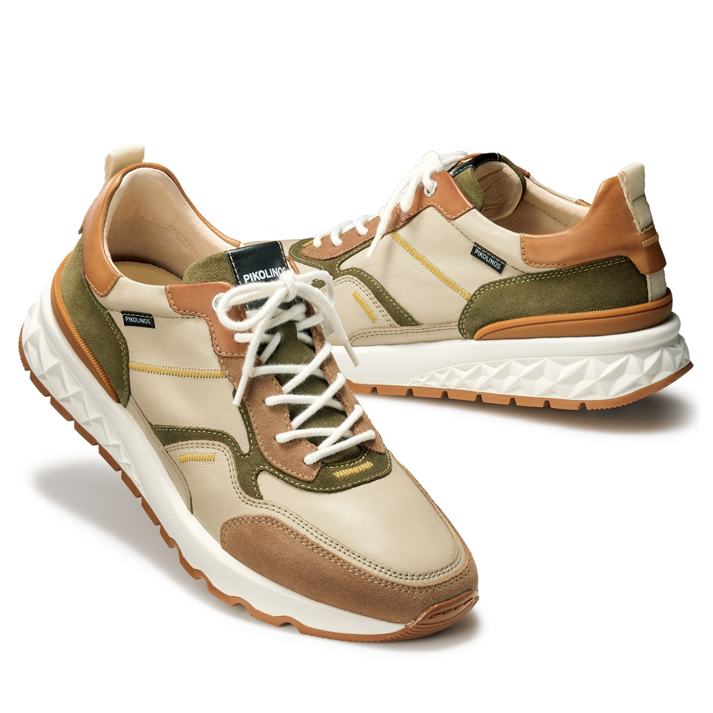 レザーコンビネーションシューズ