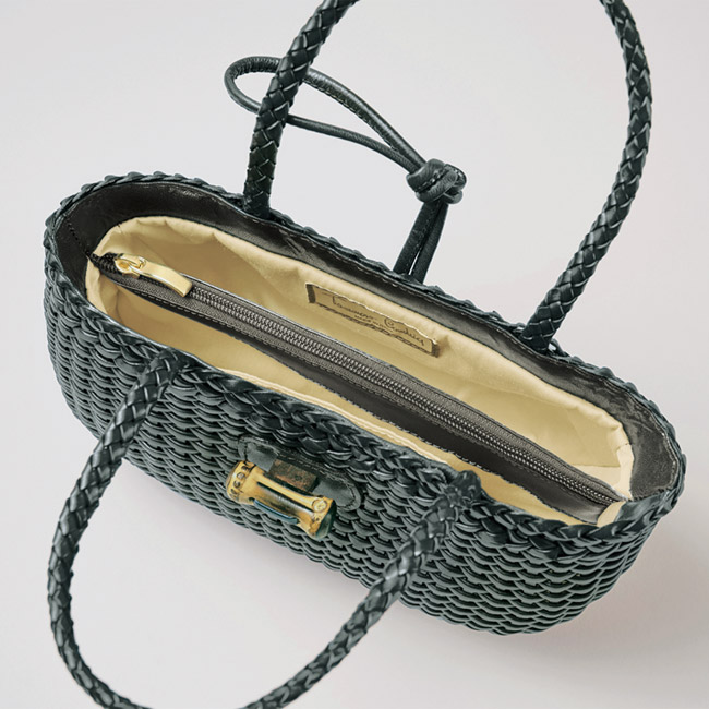 メッシュレザー･ハンドバッグ