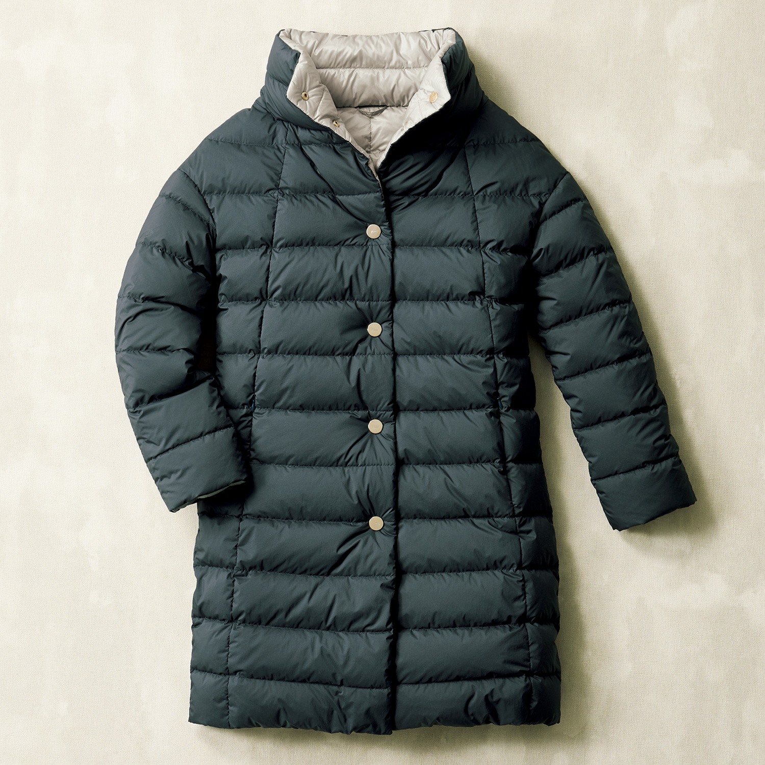 ヘルノ リバーシブルロングダウンコート ライトアップオンラインストア