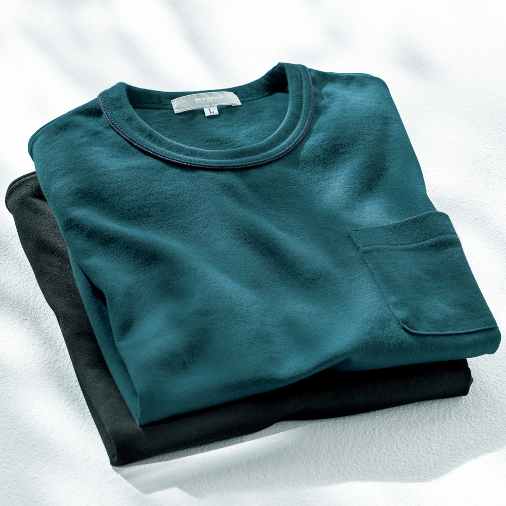 オーガニック綿・長袖Tシャツ/2色セット